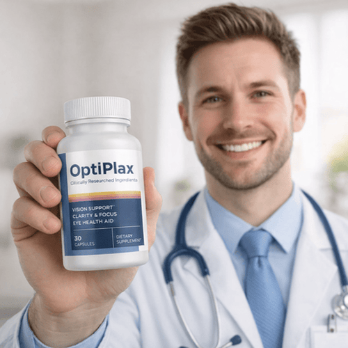OptiPlax natural eye supplement for reducing eye strain and improving vision